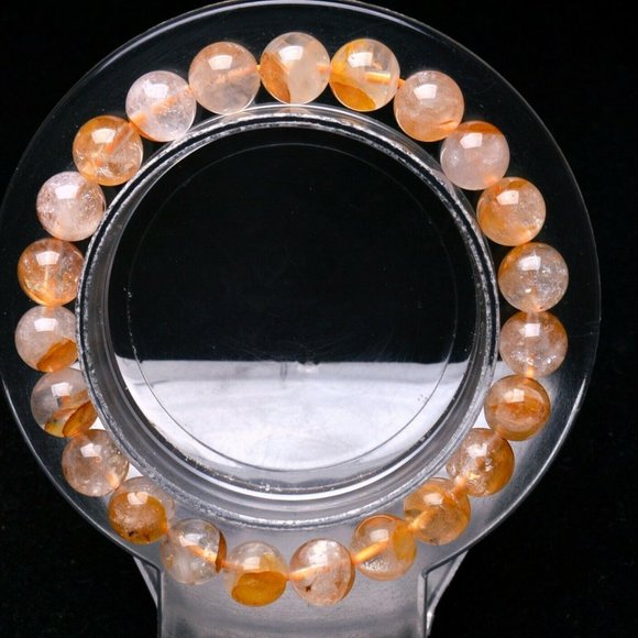 All Natural Garden Quartz Crystal Stretch Bracelet NWT - Picture 1 of 3